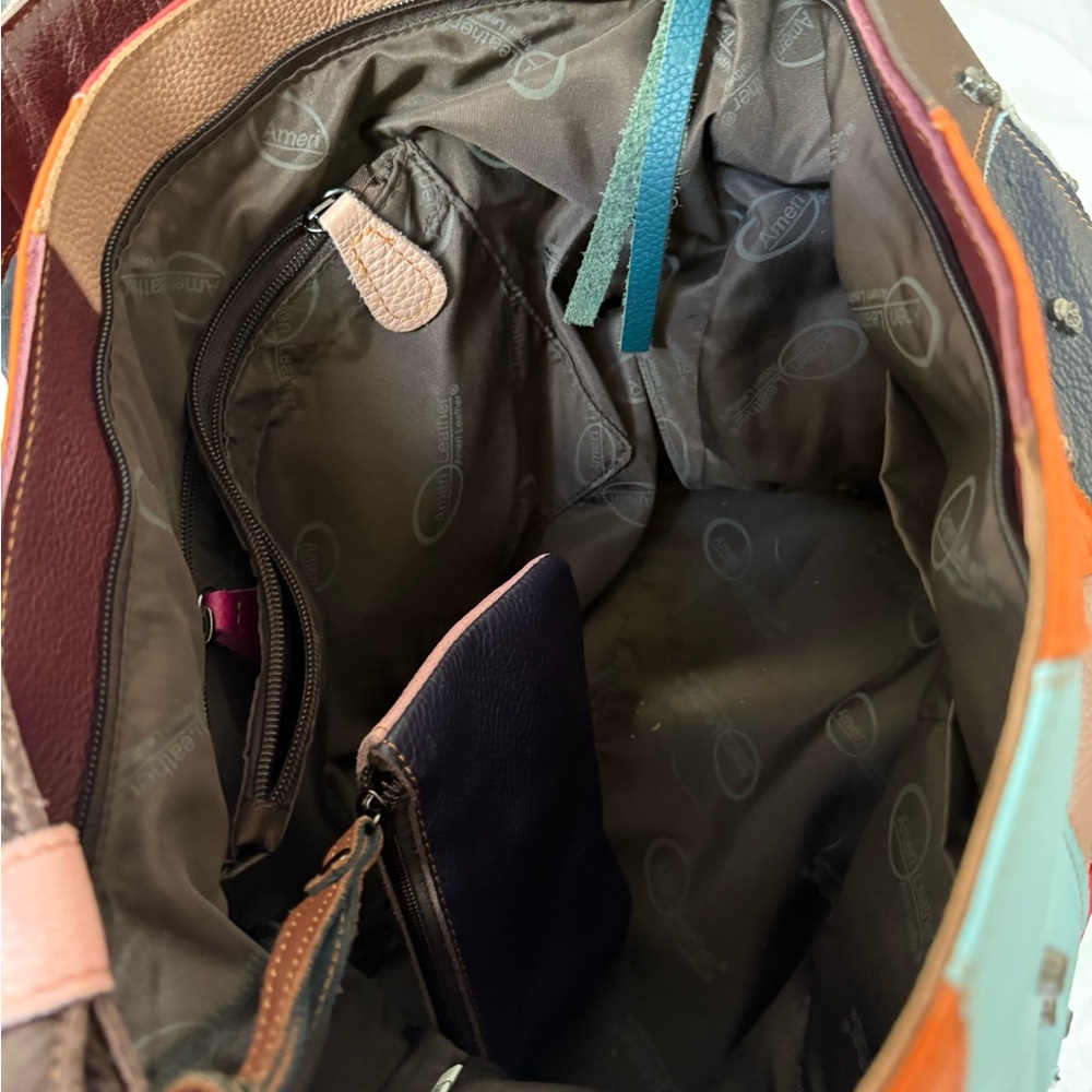 Skull Studded Patchwork Women's Bag - image 5